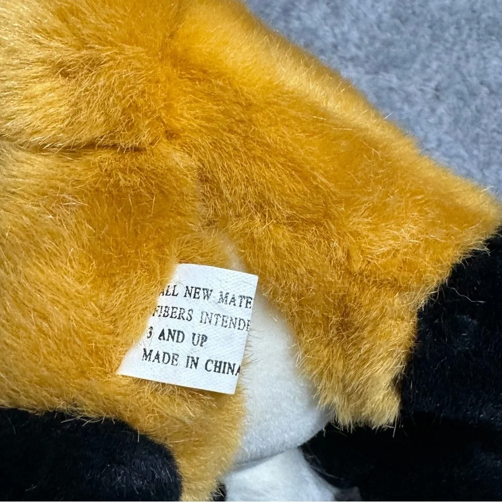 Walmart Orange Fox Plush Stuffed Animal Black Legs White Chest Soft Toy 12”